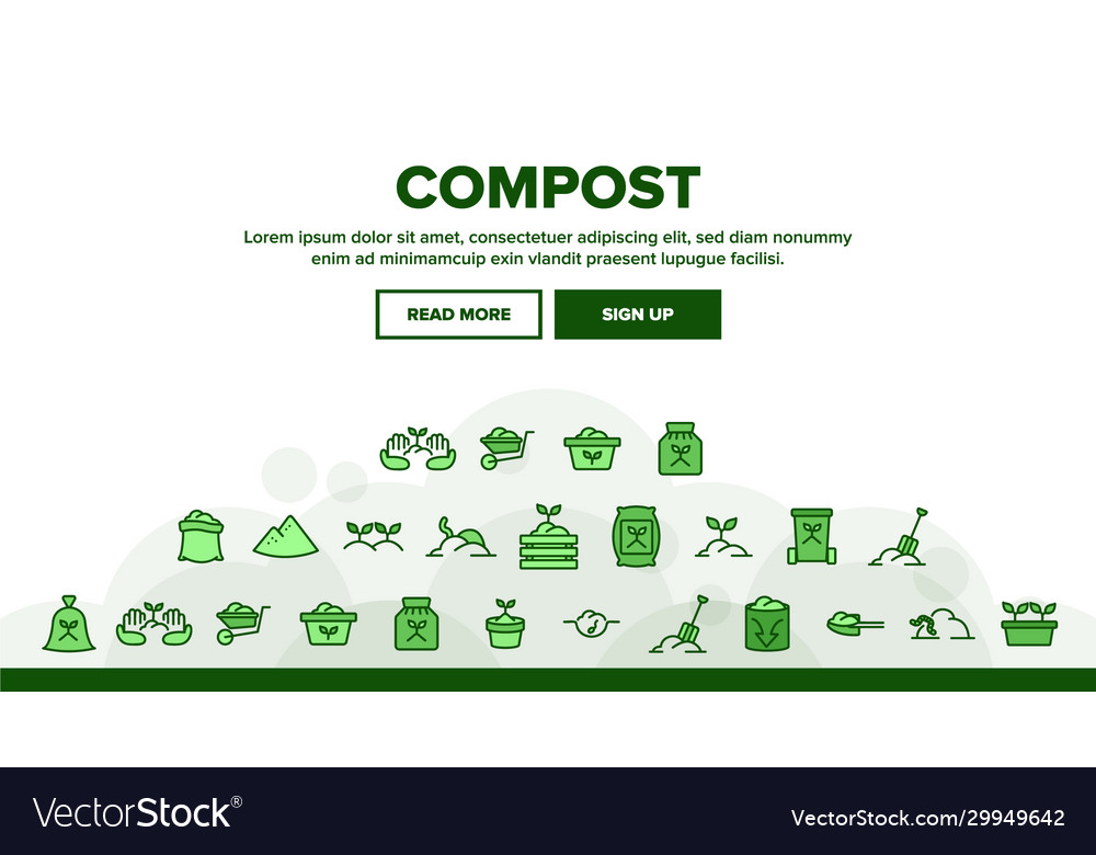 Compost ground soil landing header