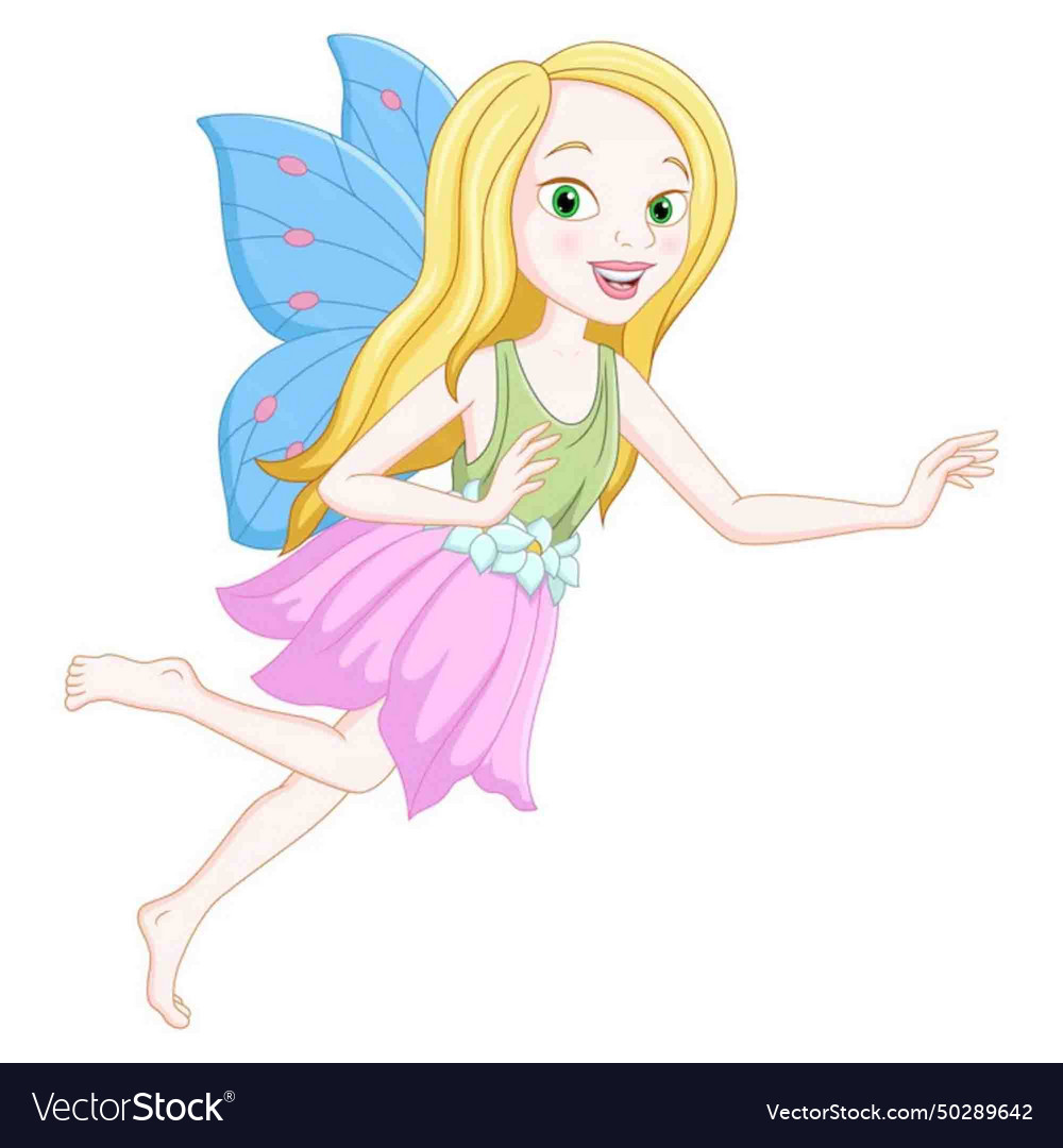 Cute fairy cartoon Royalty Free Vector Image - VectorStock