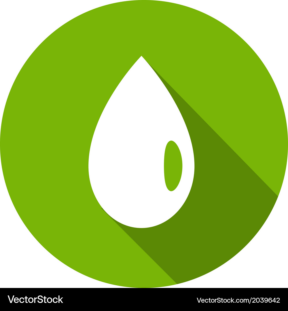 Eco flat icon Royalty Free Vector Image - VectorStock