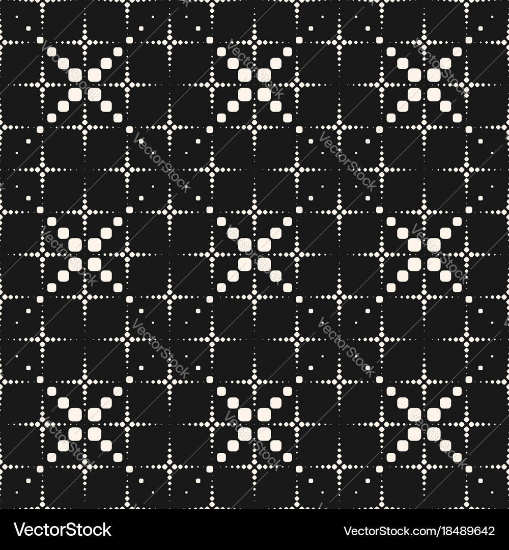 Geometric seamless pattern halftone dotted lines Vector Image