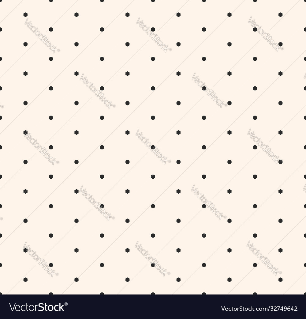 Minimalist seamless pattern with small hexagons