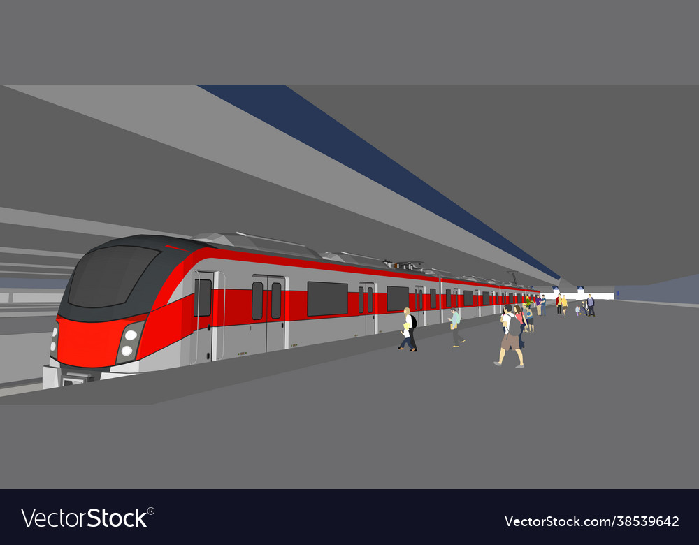 Moderne elektrische Hochgeschwindigkeitszugbahnfahrt