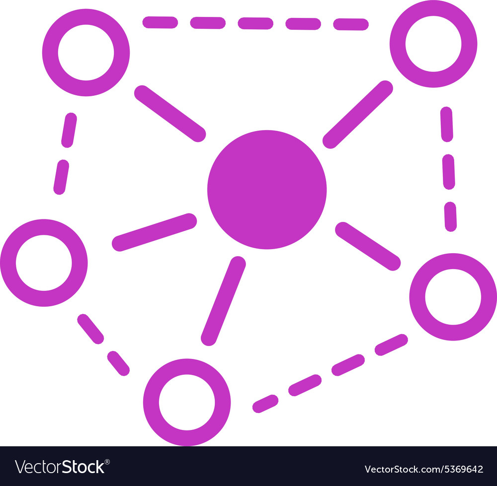 Moleculelinks Icon aus Business-Bicolor-Set