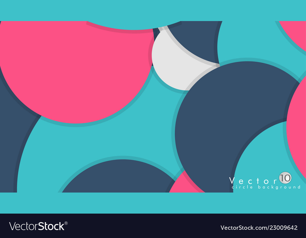 Simple and colorful circles background design