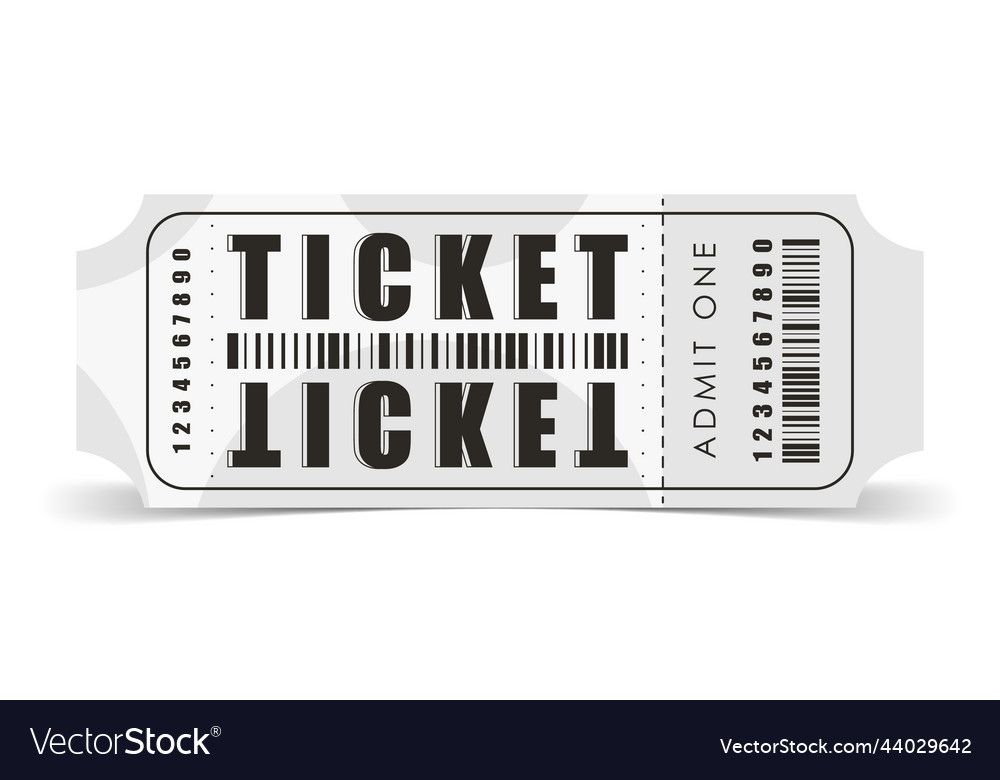 Ticket sample modern card template Royalty Free Vector Image