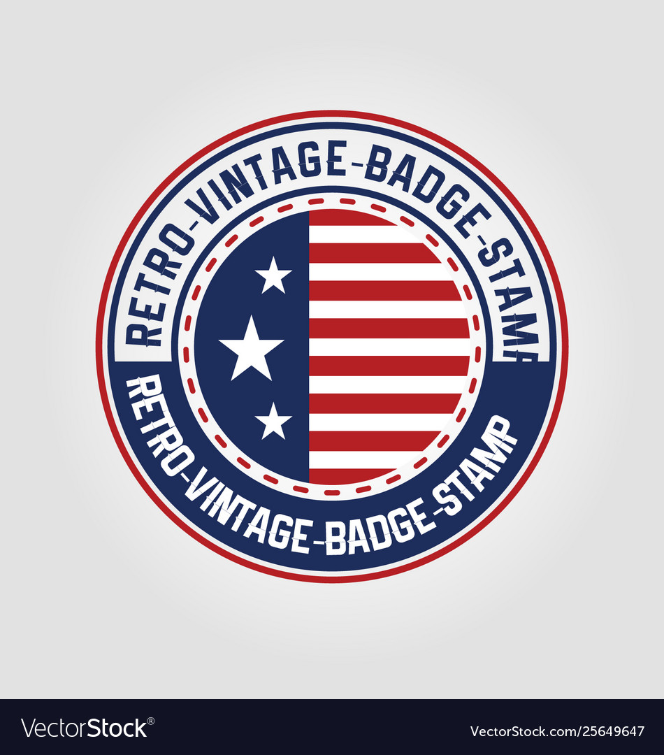 American style logo template - vintage retro