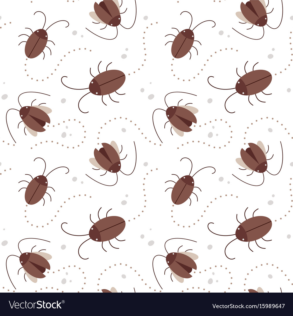 Cockroach Seamless Pattern