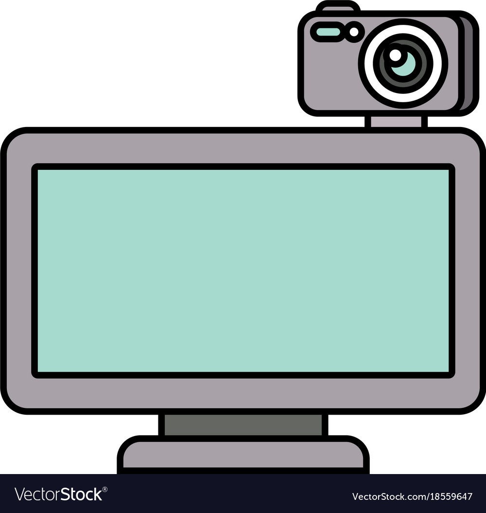 Computer monitor with camera web gadget