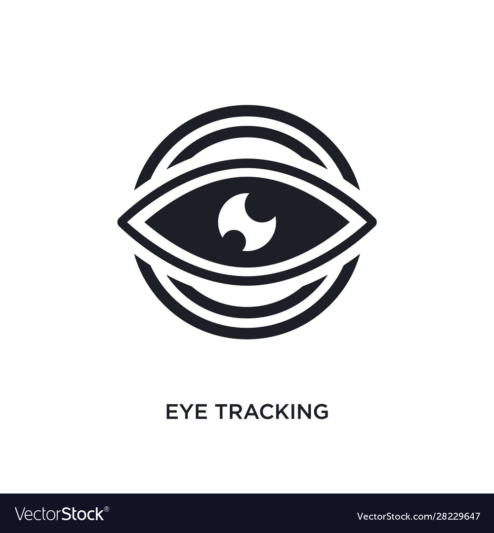 Eye tracking isolated icon simple element from