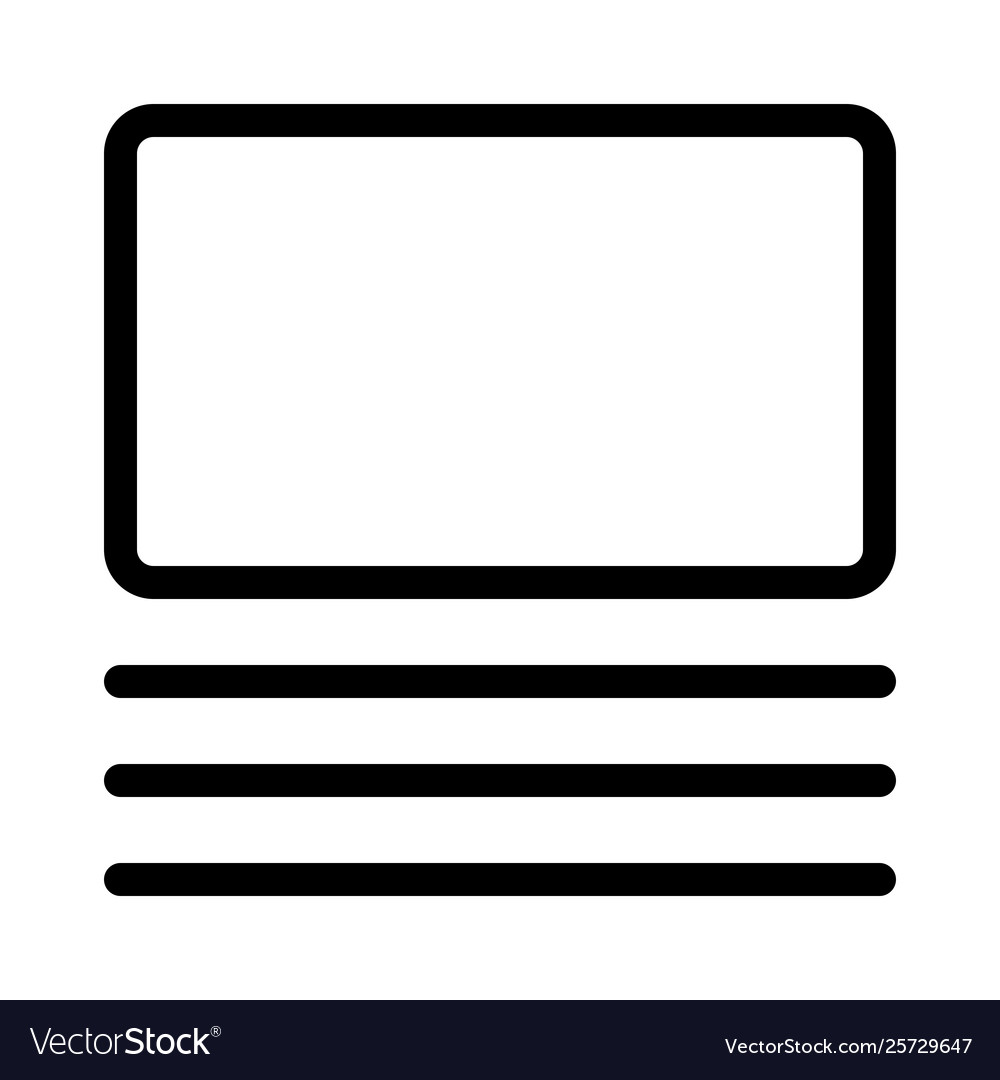 Focused image expanded with text body layout vector image Focused image expanded with text body layout