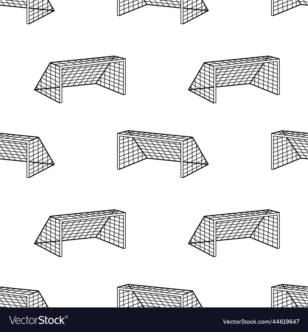 Football soccer goal post Royalty Free Vector Image