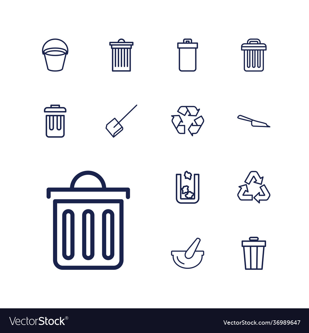 Garbage icons