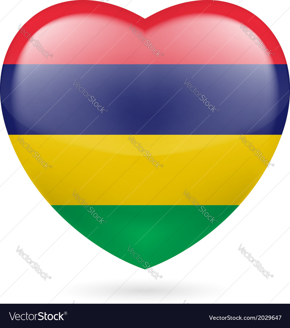 Heart icon of mauritius