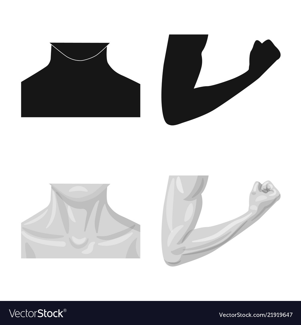 Isolated object of human and part symbol set
