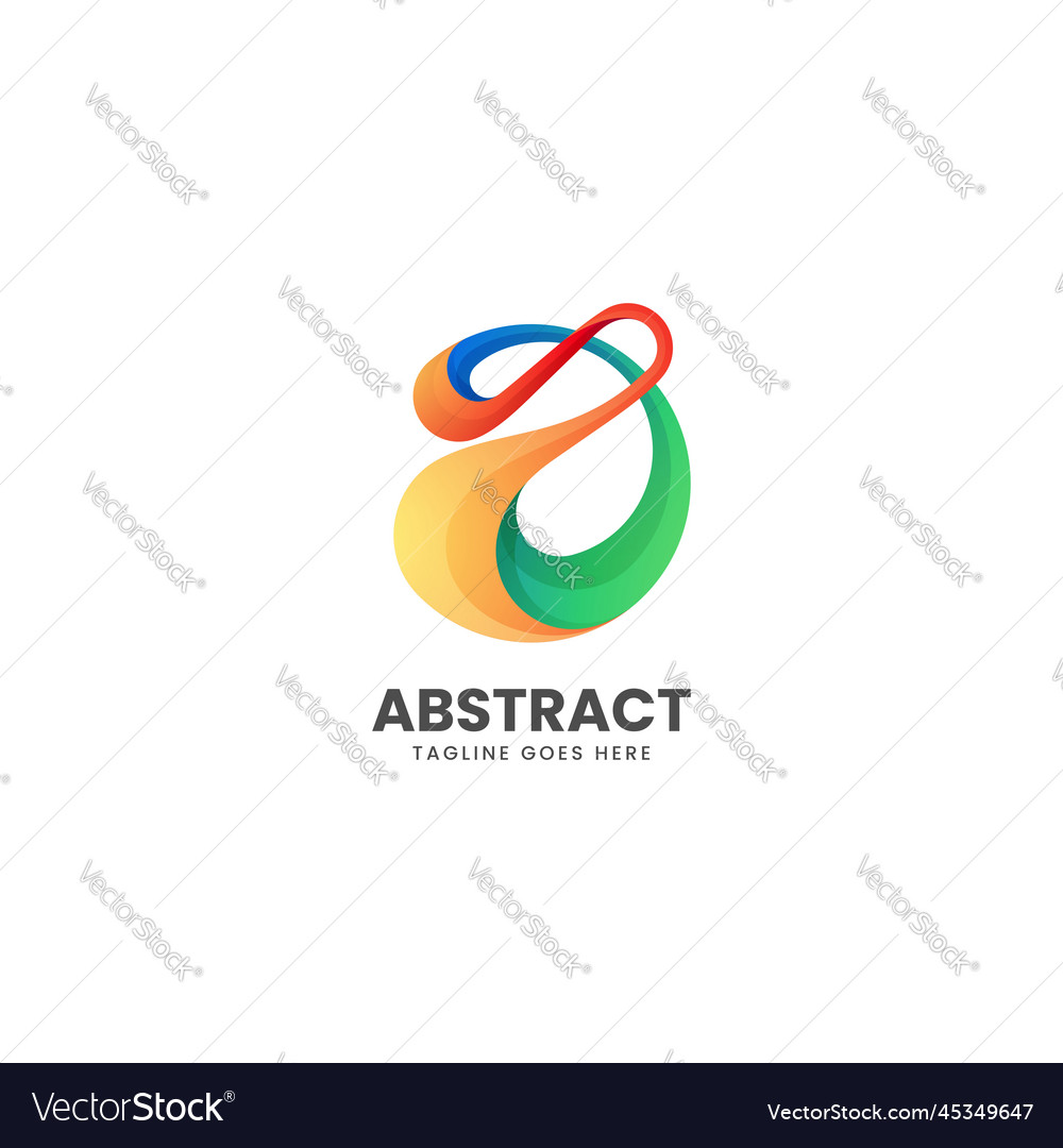 Logo abstract gradient colorful style