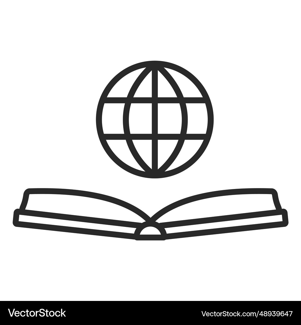 Network book flat icon Royalty Free Vector Image
