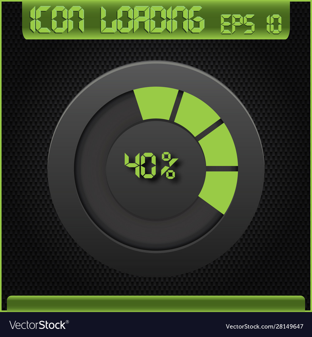 Progress loading icons Vector Image Progress loading icons