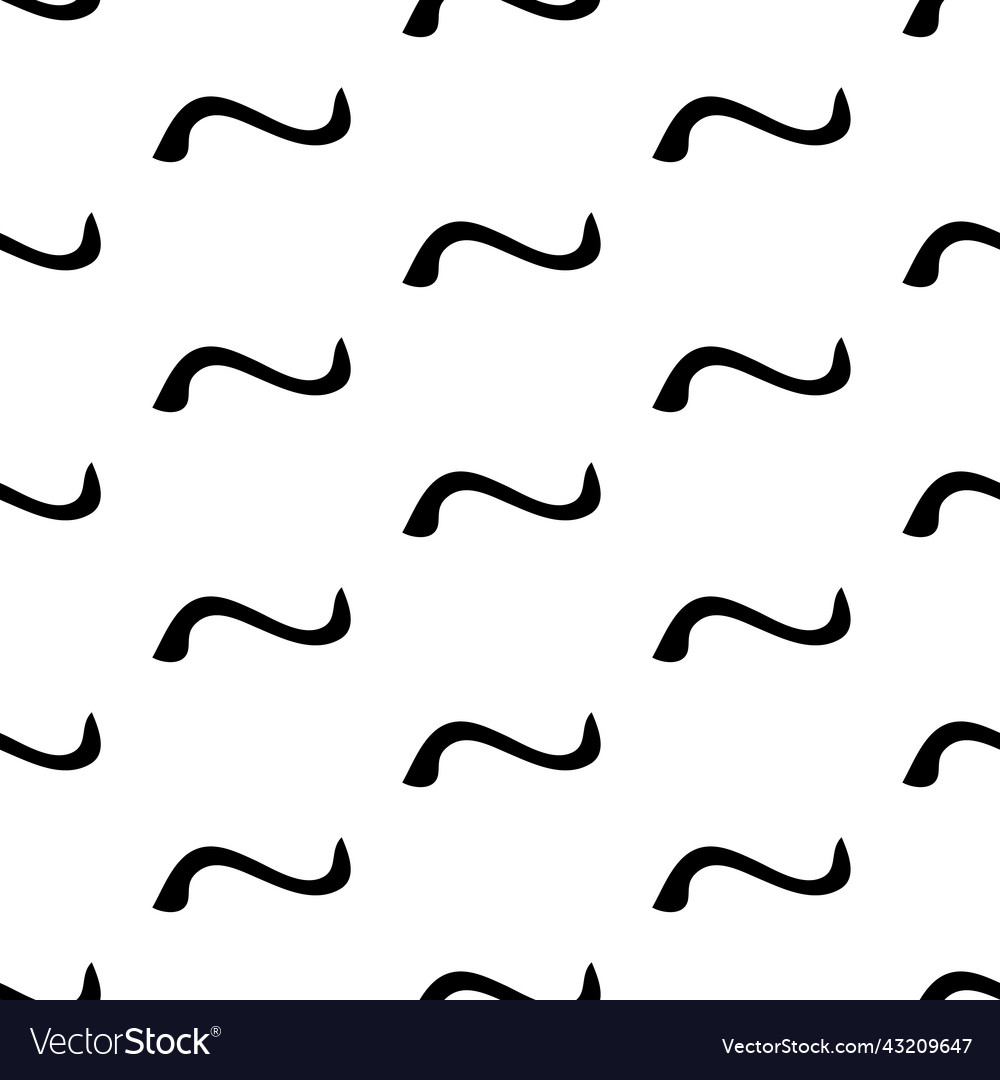 Seamless pattern with sketch squiggle Vector Image Seamless pattern with sketch squiggle