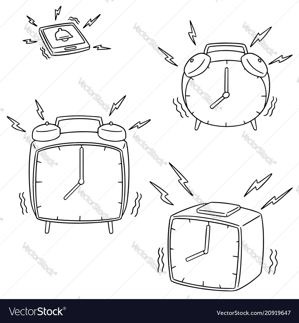 Set of clock vector image Set of clock