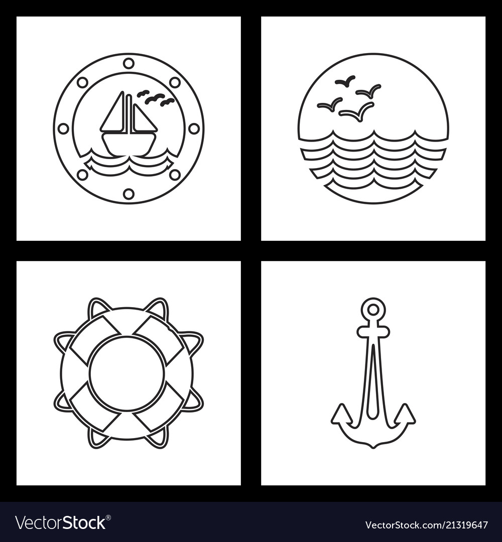 Set sea icons