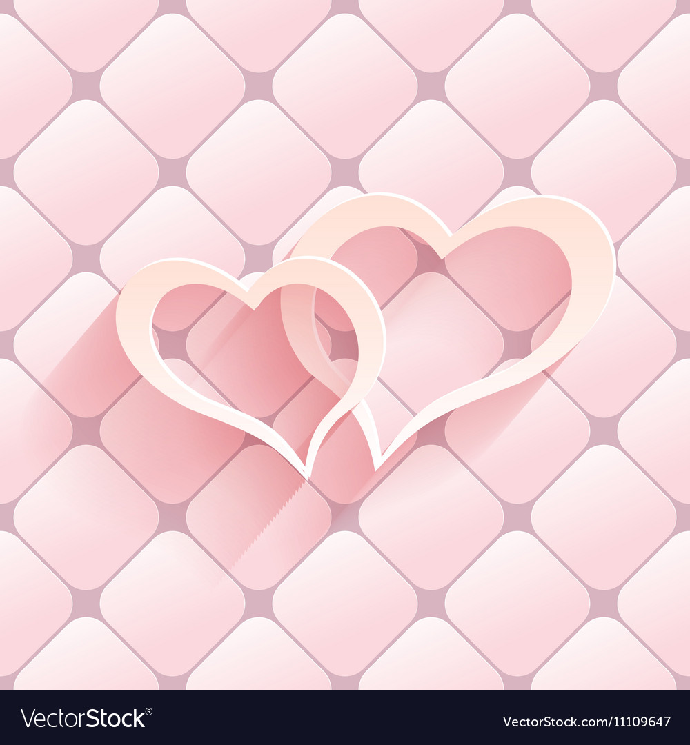 Valentine s day abstract background with cut paper