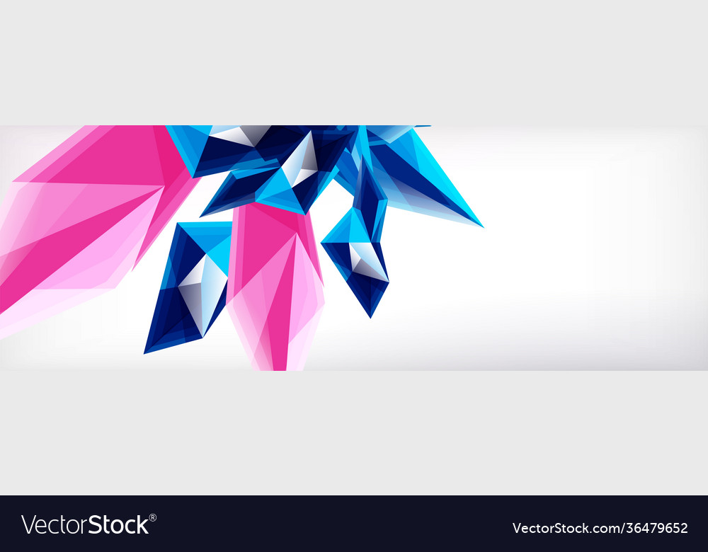 3d triangles and pyramids abstract Vector Image 3d triangles and pyramids abstract