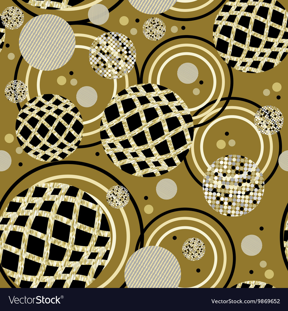 Abstract circles seamless pattern