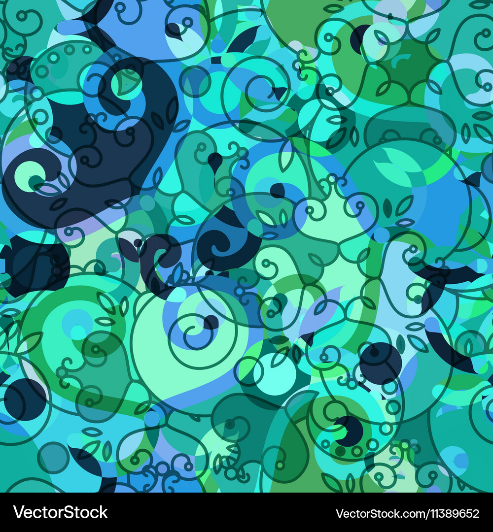 Abstract doodle seamless background Royalty Free Vector