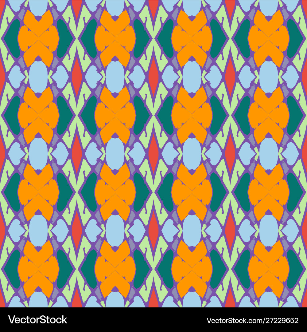 Abstract geometric colored seamless pattern Vector Image