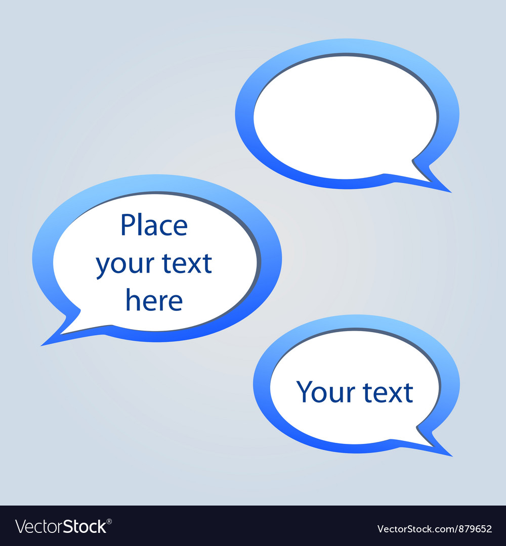 Abstract web design background with speech bubbles