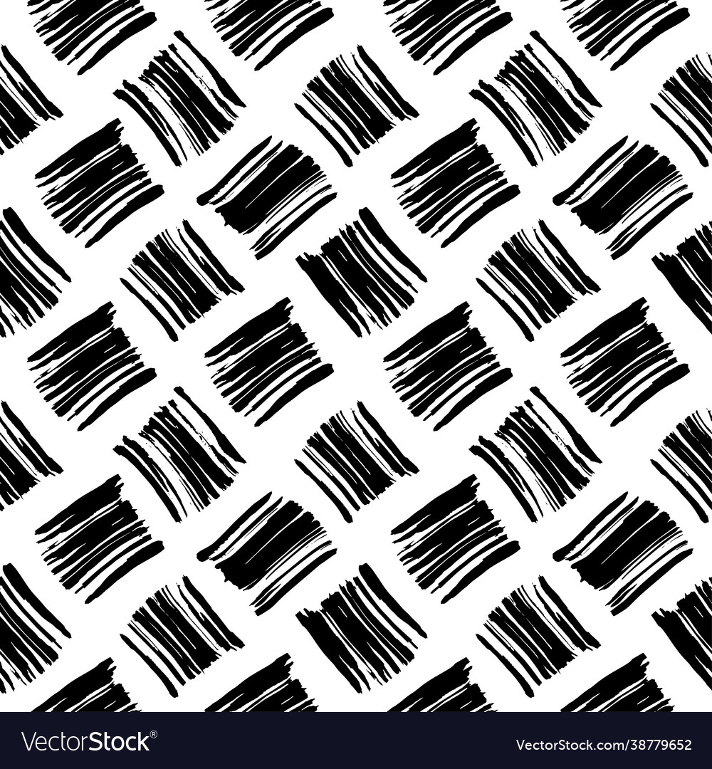 Brush strokes seamless pattern abstract hand