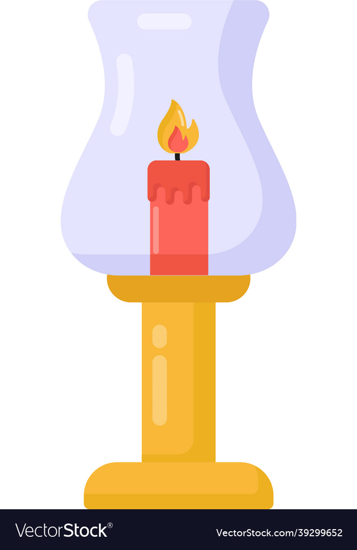 Candle holder Royalty Free Vector Image VectorStock