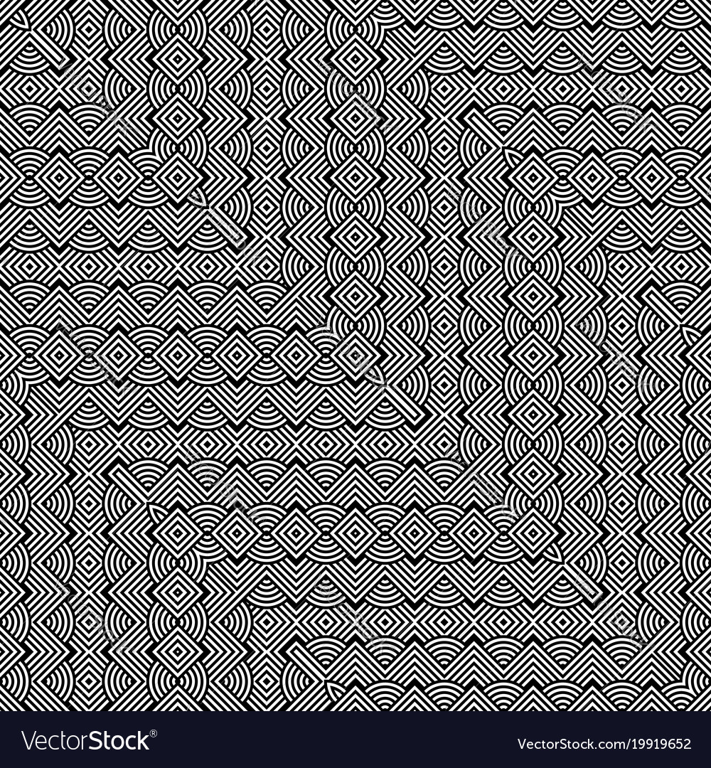 Design seamless monochrome zigzag pattern