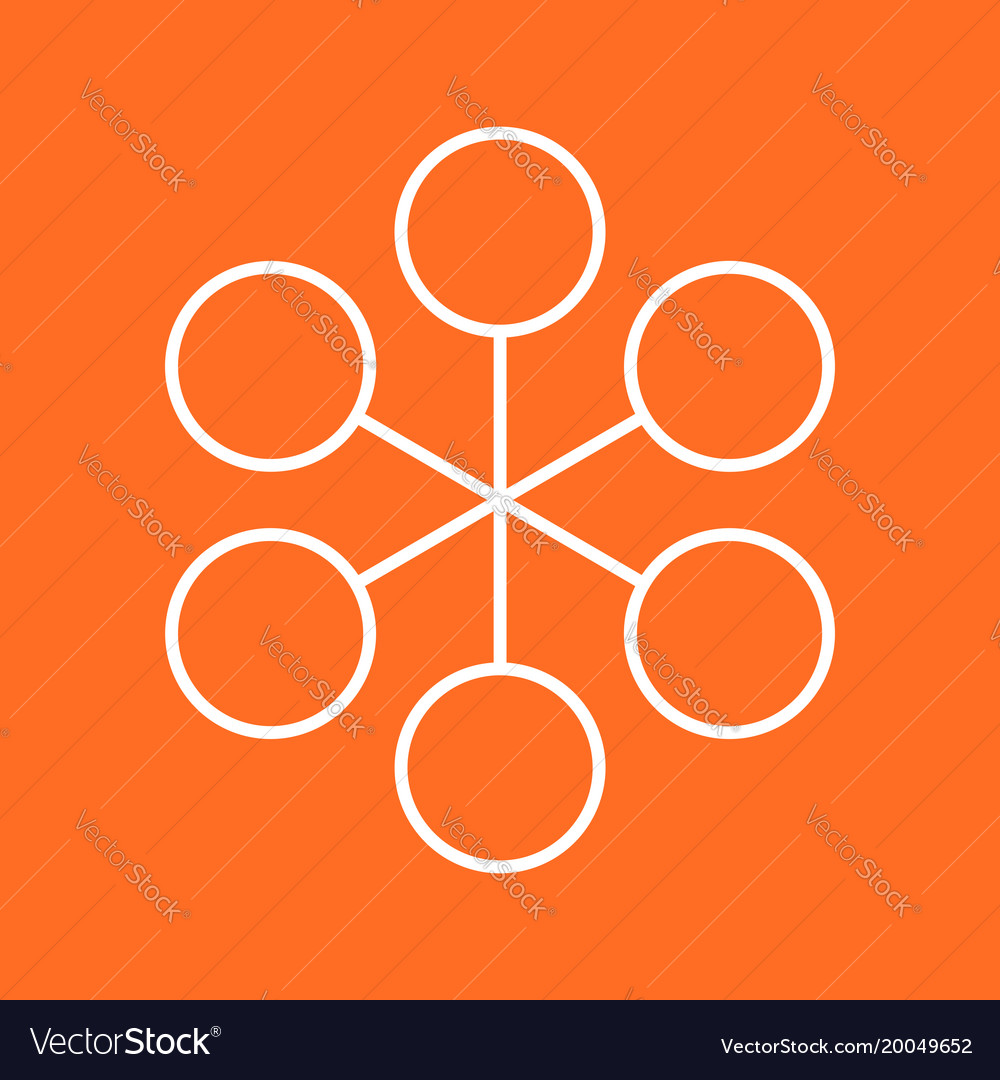 Flat Icon - Network Nodes