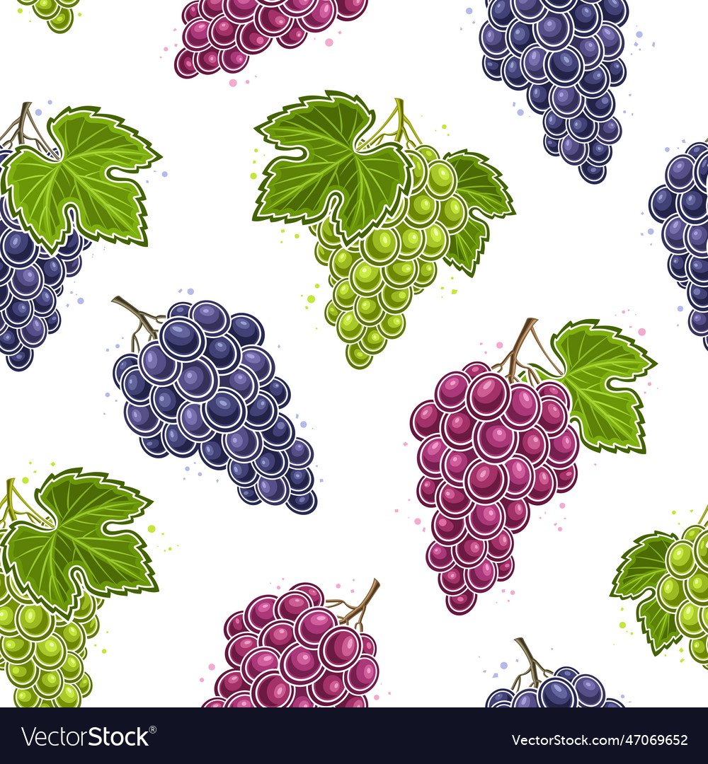 Grapes seamless pattern