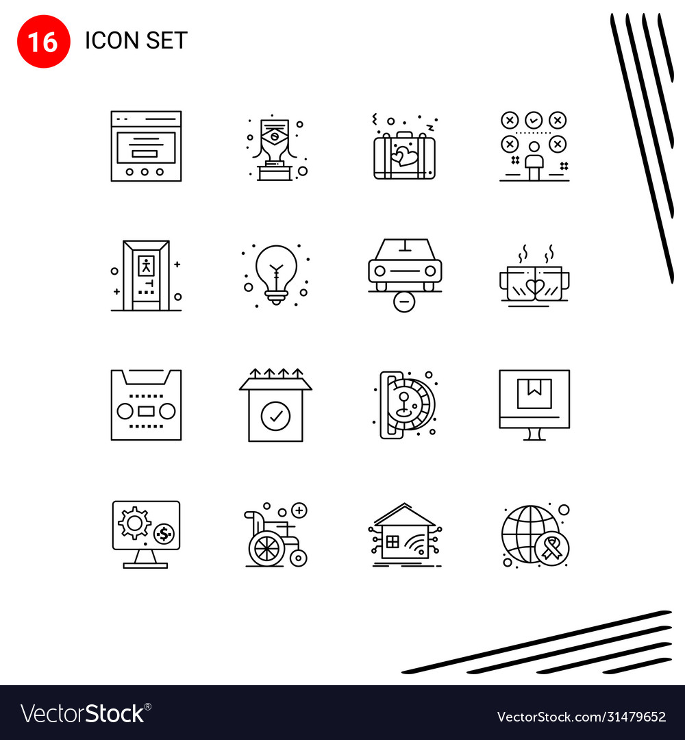 Group 16 modern outlines set for exams man bag