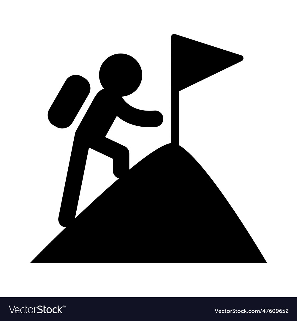 Hiking icon Royalty Free Vector Image - VectorStock