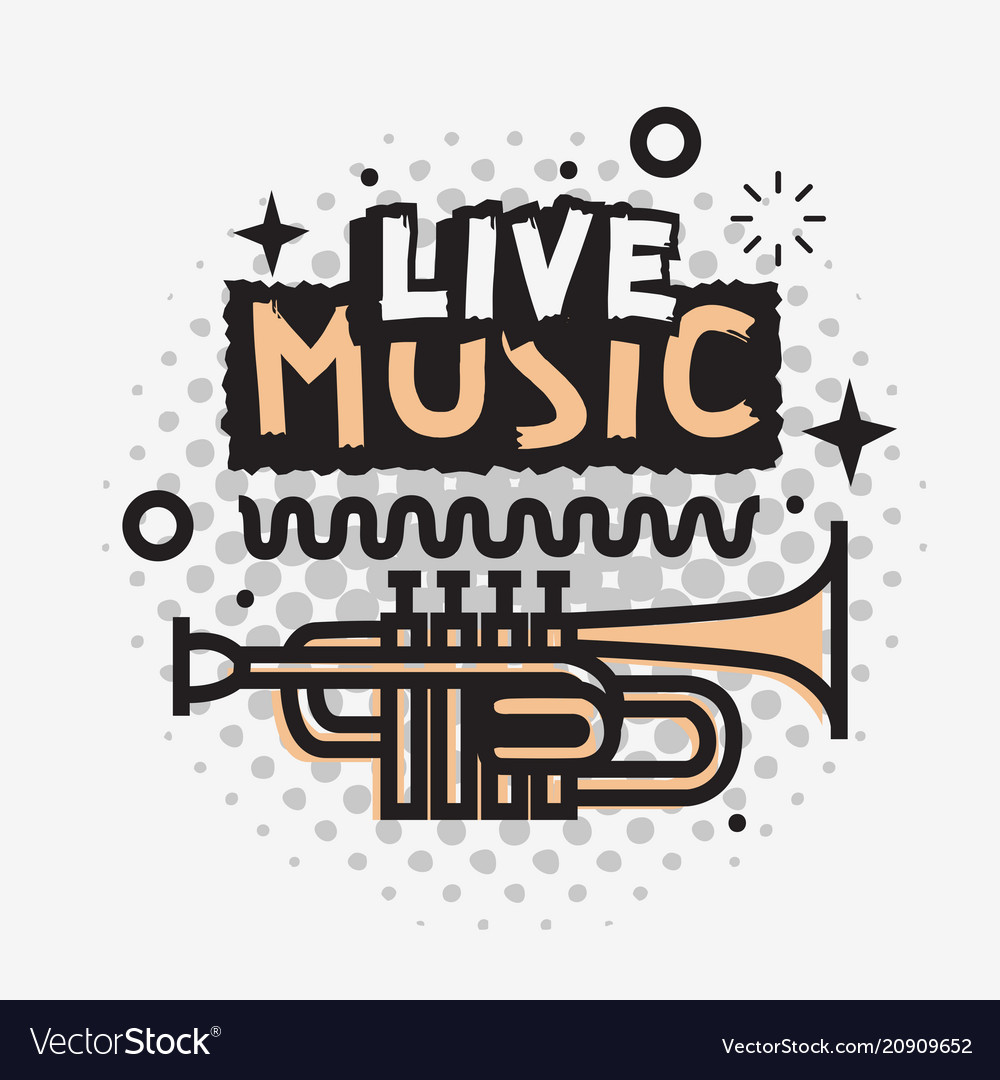 Live Music In The Concert Design Royalty Free Vector Image