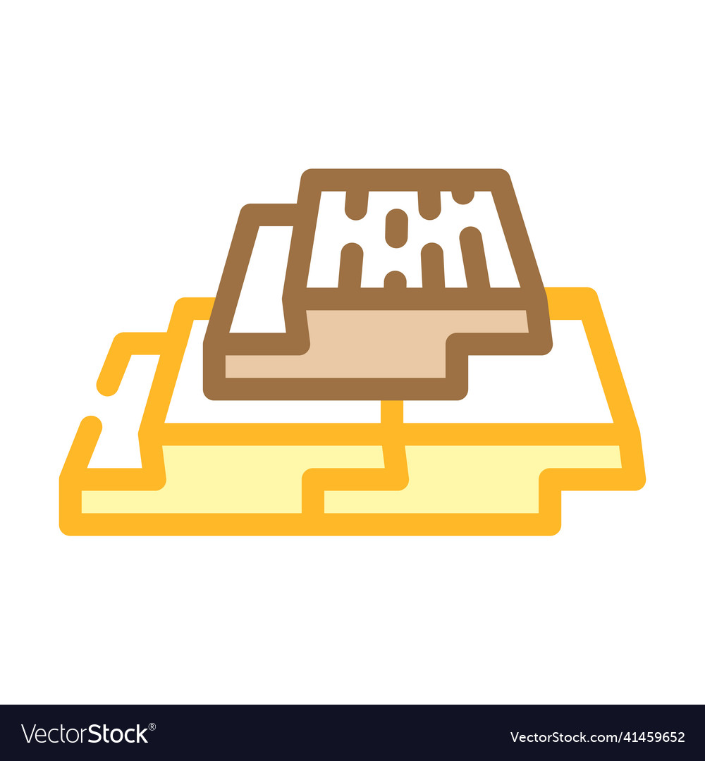 Lumber and plywood color icon vector image Lumber and plywood color icon