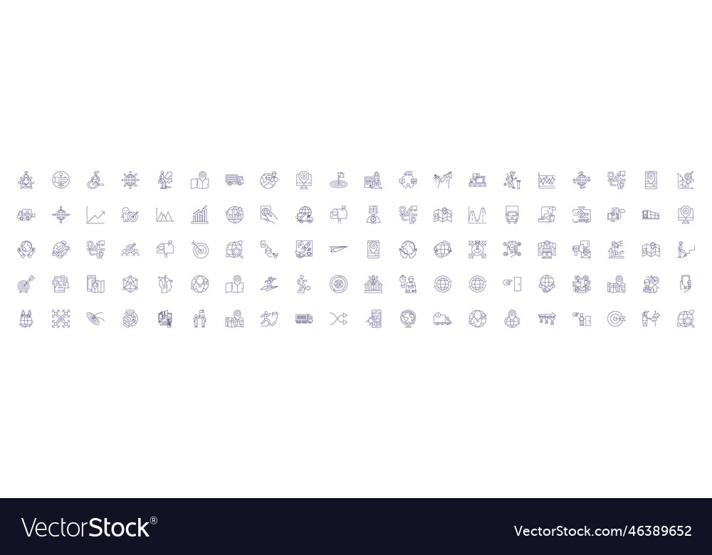 Navigation & Location Line Icons