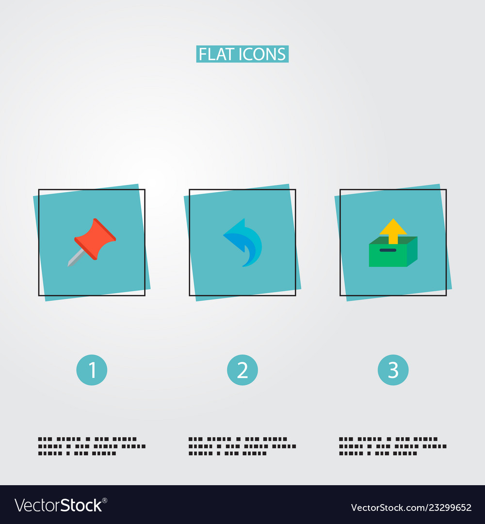 Set task manager icons flat style symbols