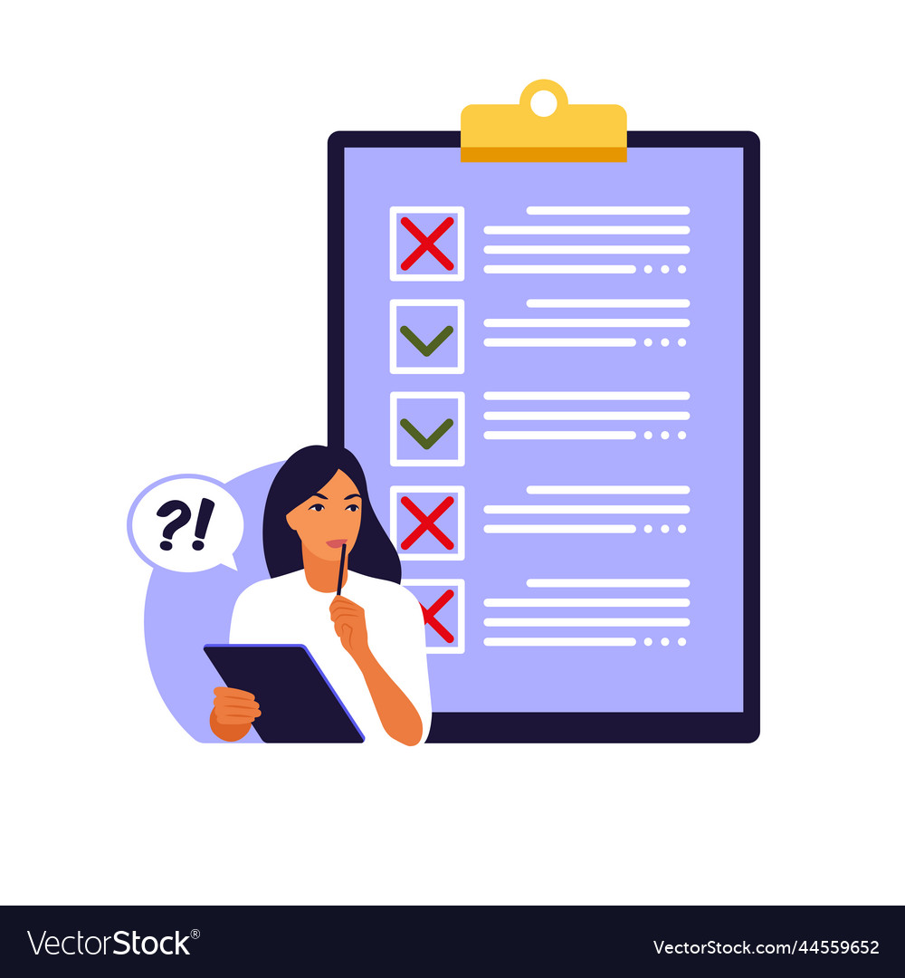 Survey of customer satisfaction piece paper Vector Image