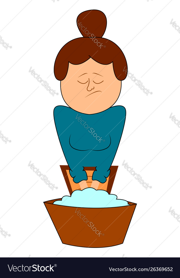 Woman washing hands on white background