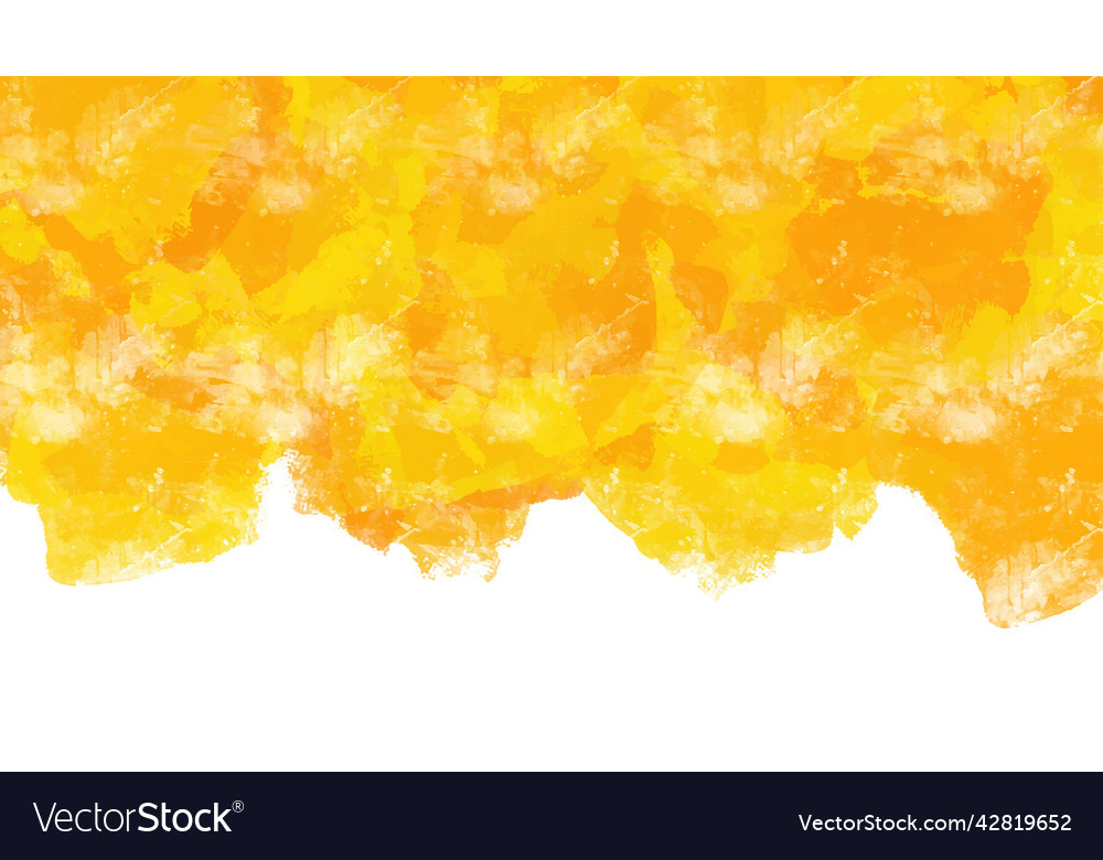 Yellow watercolor background for textures Vector Image