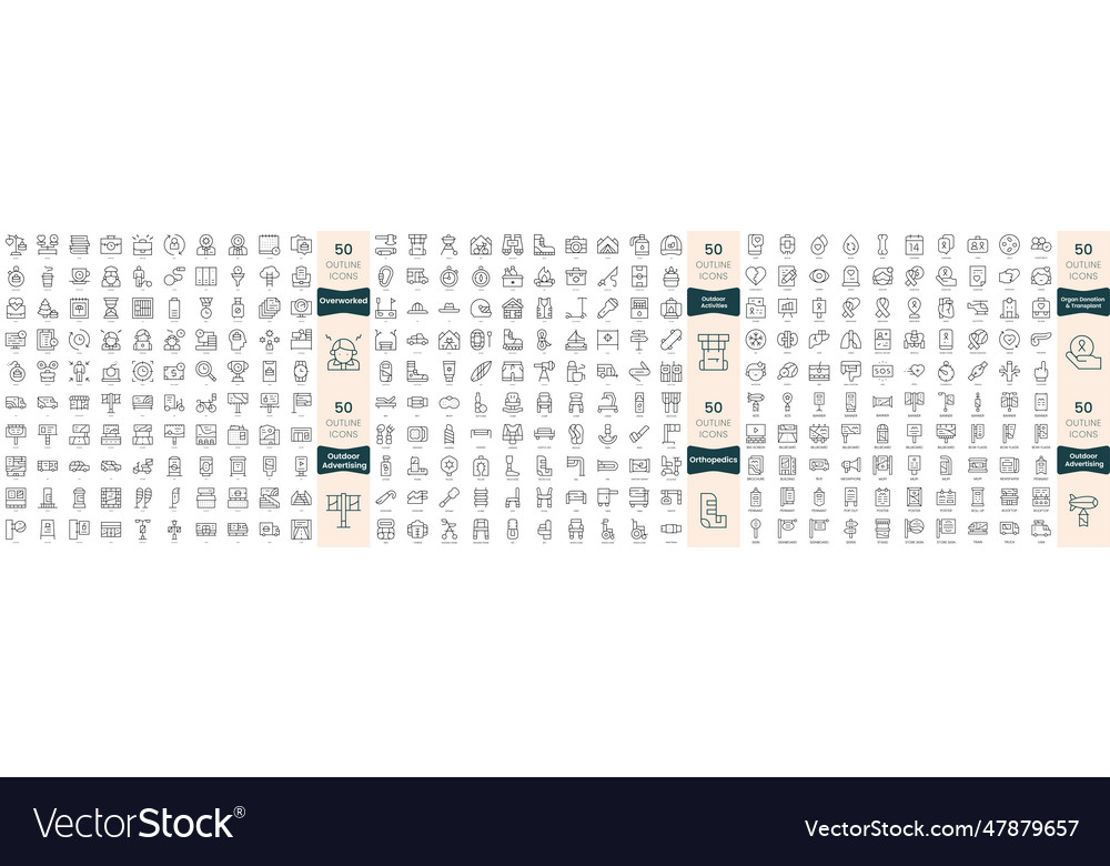 300 thin line icons bundle in this set include