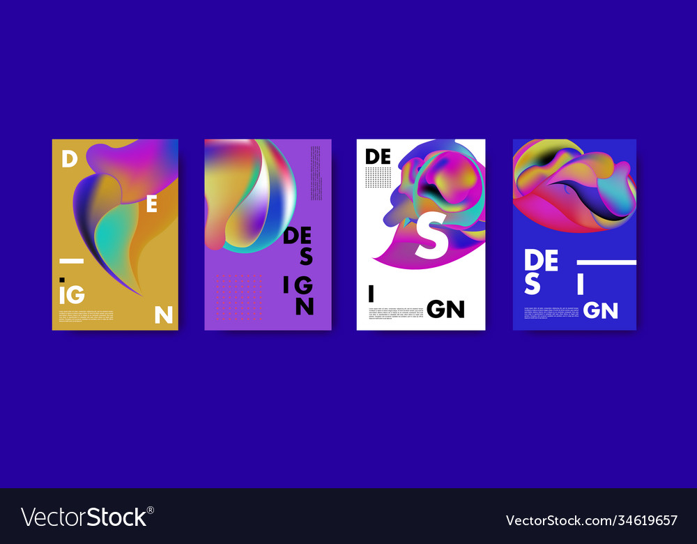 Abstract colorful liquid and fluid pattern Vector Image Abstract colorful liquid and fluid pattern