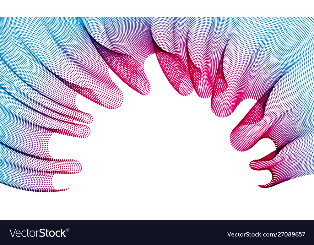 Abstract Flowing Particle Background