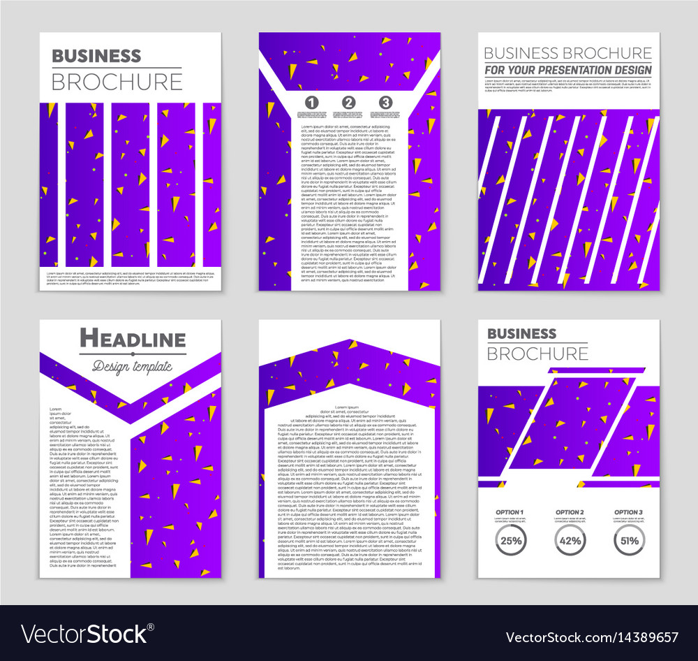 Abstract layout background set for art
