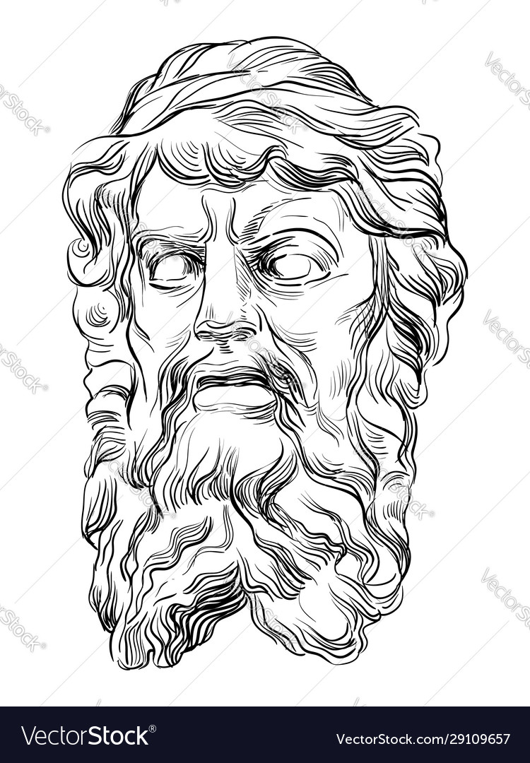 Ancient Stone Bas-Relief Head