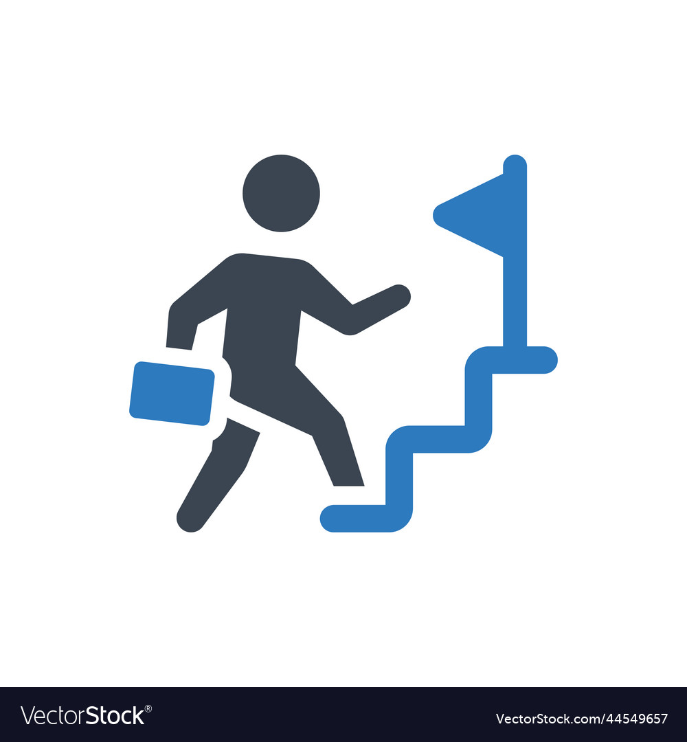 Career objective icon Royalty Free Vector Image